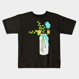 Jar of Flowers Kids T-Shirt